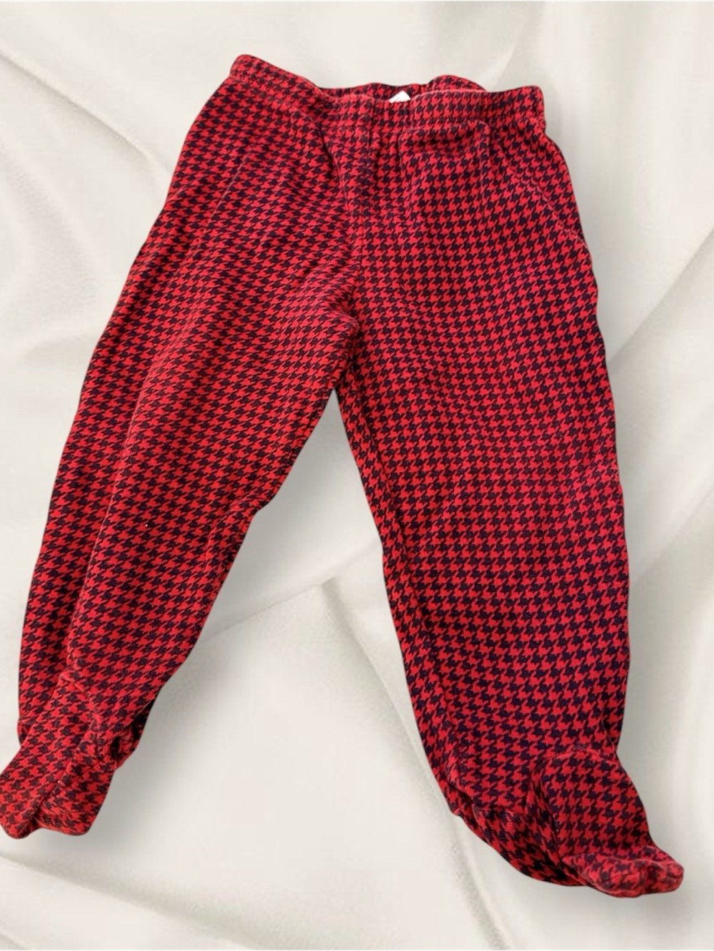 Carter's Red and Black Houndstooth Pajama Bottoms for Kids